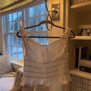 Glassons Cream Ruffle Detail Top